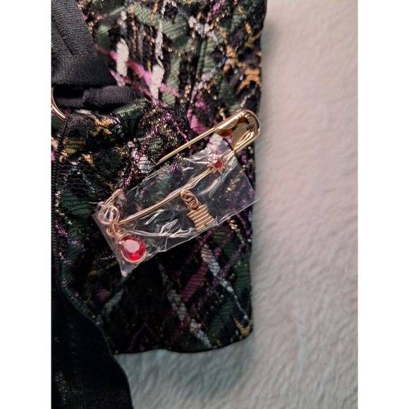SAVAGE X FENTY Size 36D A Little Tart Unlined Bra That's Hella Plaid Black NWT - Picture 6 of 12